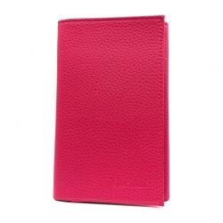 Porte-Papiers Pochette Carte Grise en Cuir rose