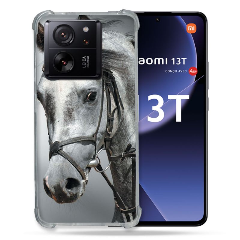 Coque Renforcée Pour Xiaomi 13T / 13T Pro Animal Cheval Blanc