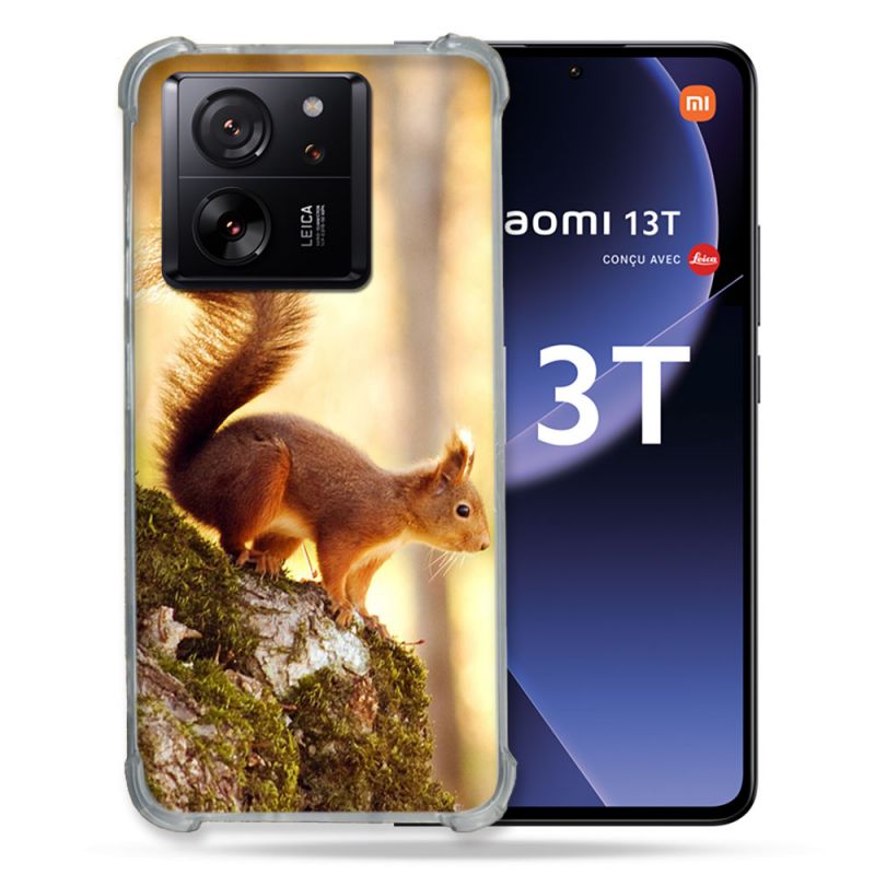 Coque Renforcée Pour Xiaomi 13T / 13T Pro Animal Ecureuil Bois