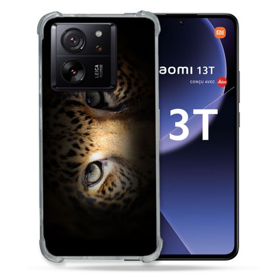 Coque Renforcée Pour Xiaomi 13T / 13T Pro Animal Leopard Yeux