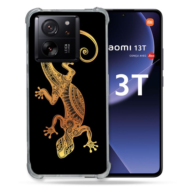Coque Renforcée Pour Xiaomi 13T / 13T Pro Animal Lezard Noir