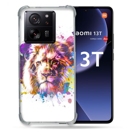 Coque Renforcée Pour Xiaomi 13T / 13T Pro Animal Lion Tag