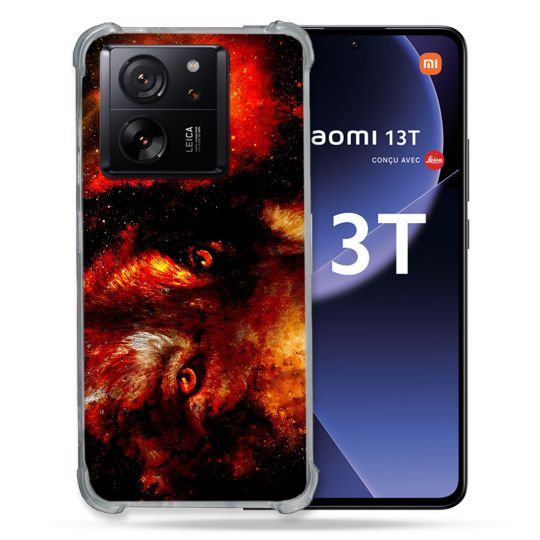 Coque Renforcée Pour Xiaomi 13T / 13T Pro Animal Loup Espace