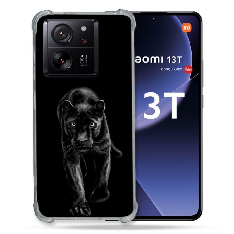 Coque Renforcée Pour Xiaomi 13T / 13T Pro Animal Panthère Noire