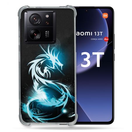 Coque Renforcée Pour Xiaomi 13T / 13T Pro Fantastique Dragon Bleu