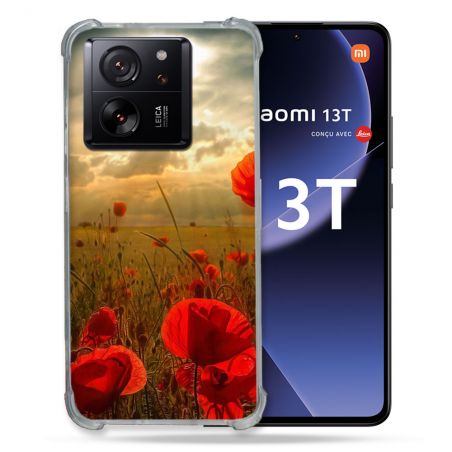 Coque Renforcée Pour Xiaomi 13T / 13T Pro Fleur Coquelicot