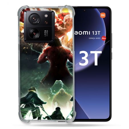 Coque Renforcée Pour Xiaomi 13T / 13T Pro Manga Attaque Titans Combat