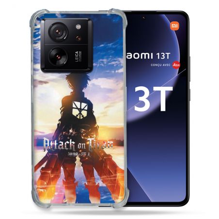 Coque Renforcée Pour Xiaomi 13T / 13T Pro Manga Attaque Titans Soleil