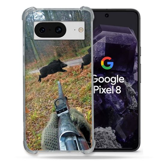 Coque Renforcée En Verre Trempé Pour Google Pixel 8 Chasse Vision Tir