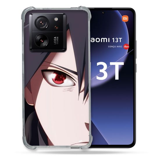 Coque Renforcée Pour Xiaomi 13T / 13T Pro Manga Naruto Sasuke visage