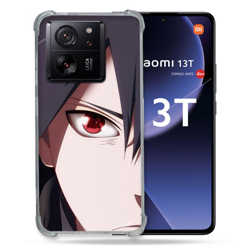 Coque Renforcée Pour Xiaomi 13T / 13T Pro Manga Naruto Sasuke visage