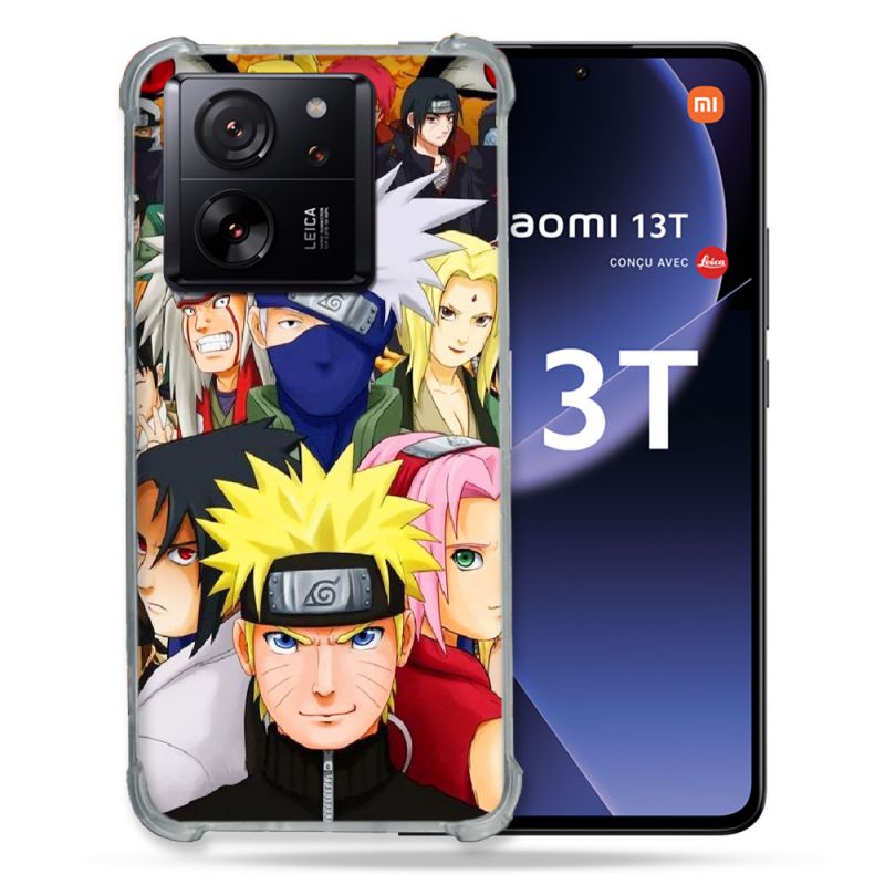 Coque Renforcée Pour Xiaomi 13T / 13T Pro Manga Naruto Team