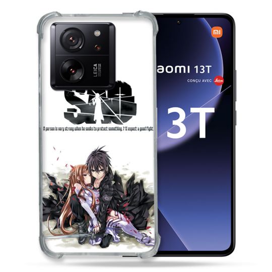 Coque Renforcée Pour Xiaomi 13T / 13T Pro Manga SAO sword Art Online Blanc
