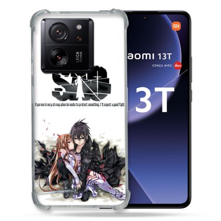 Coque Renforcée Pour Xiaomi 13T / 13T Pro Manga SAO sword Art Online Blanc