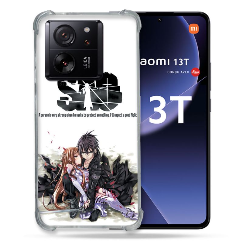 Coque Renforcée Pour Xiaomi 13T / 13T Pro Manga SAO sword Art Online Blanc