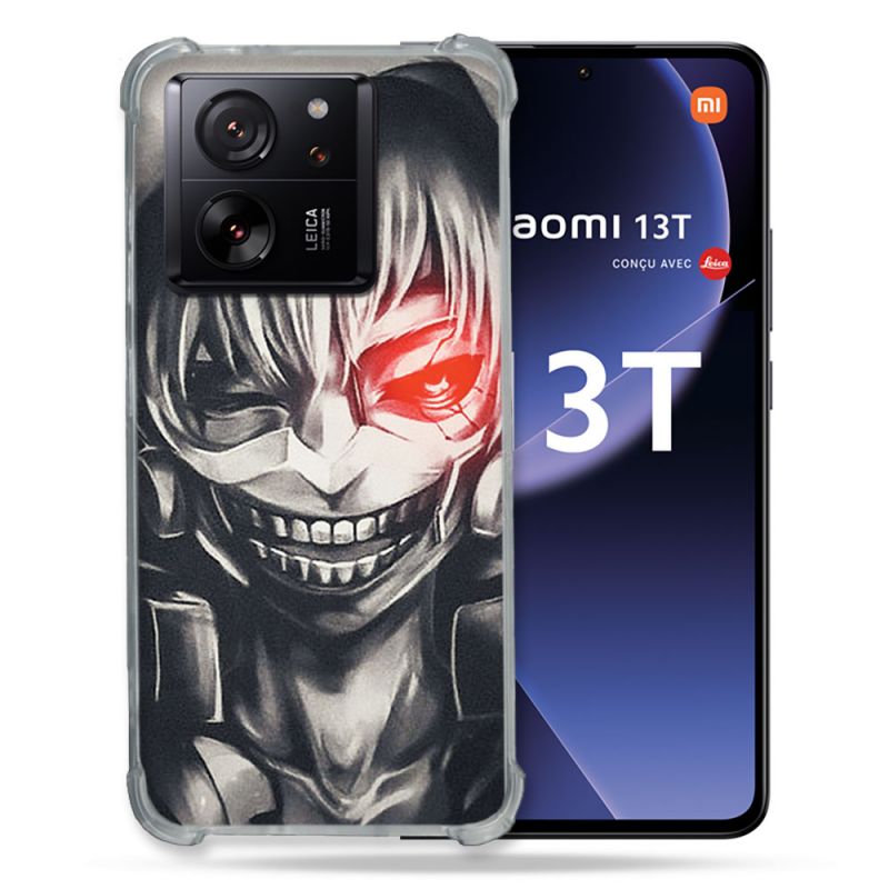 Coque Renforcée Pour Xiaomi 13T / 13T Pro Manga Tokyo Ghoul Kaneki Noir
