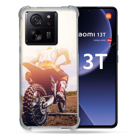 Coque Renforcée Pour Xiaomi 13T / 13T Pro Moto Cross Soleil