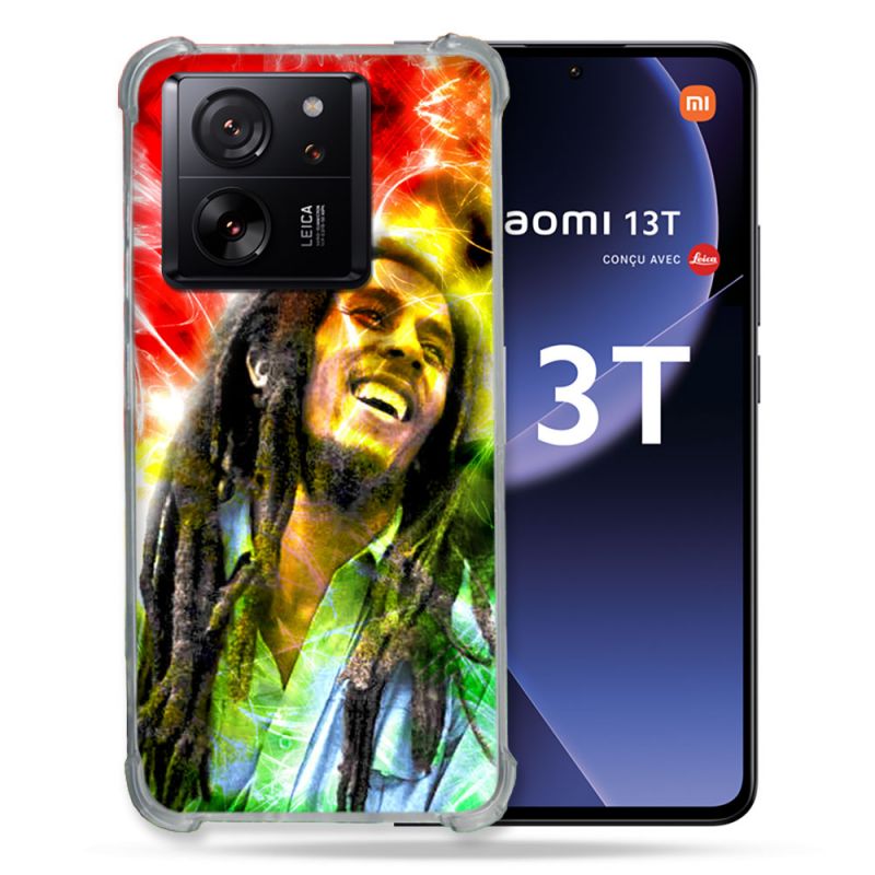 Coque Renforcée Pour Xiaomi 13T / 13T Pro Musique Bob Marley Color