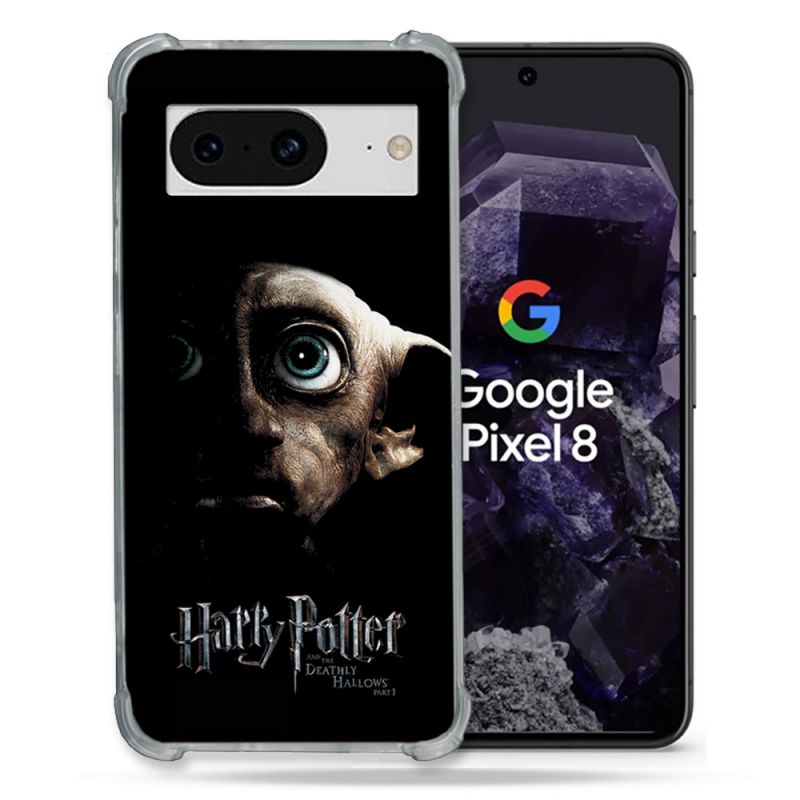 Coque Renforcée En Verre Trempé Pour Google Pixel 8 Harry Potter Hollows Dobby