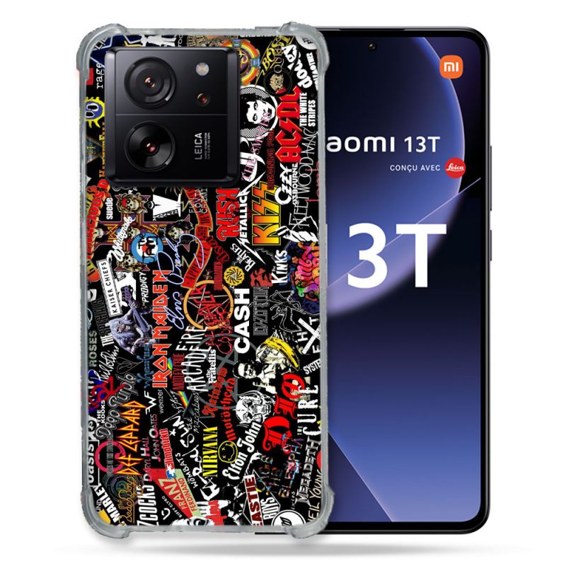 Coque Renforcée Pour Xiaomi 13T / 13T Pro Musique Rock Groupe