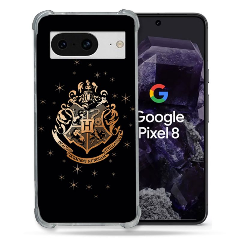 Coque Renforcée En Verre Trempé Pour Google Pixel 8 Harry Potter Poudlard