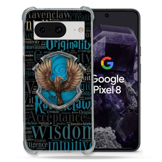 Coque Renforcée En Verre Trempé Pour Google Pixel 8 Harry Potter Serdaigle