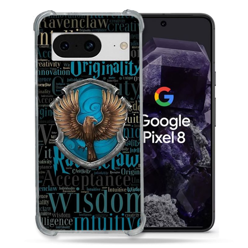 Coque Renforcée En Verre Trempé Pour Google Pixel 8 Harry Potter Serdaigle