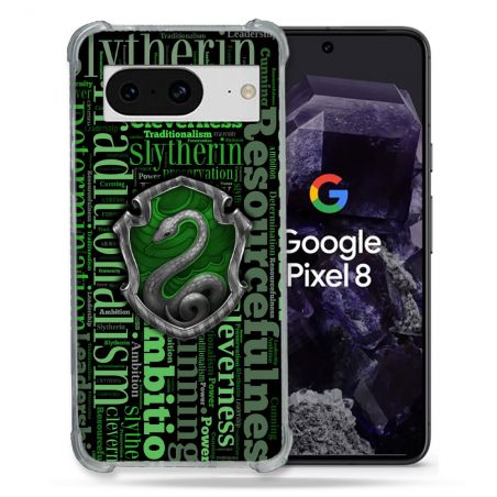 Coque Renforcée En Verre Trempé Pour Google Pixel 8 Harry Potter Serpentar