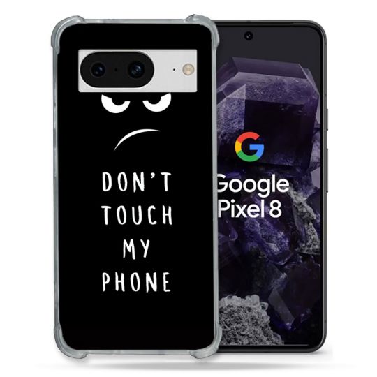 Coque Renforcée En Verre Trempé Pour Google Pixel 8 Humour Don't Touch