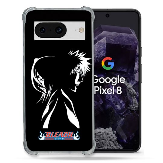 Coque Renforcée En Verre Trempé Pour Google Pixel 8 Manga Bleach Duo