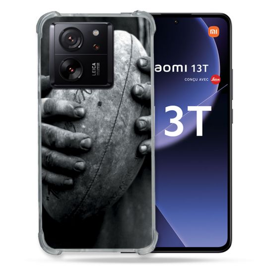 Coque Renforcée Pour Xiaomi 13T / 13T Pro Sport Rugby Ballon Vintage