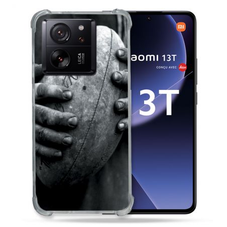 Coque Renforcée Pour Xiaomi 13T / 13T Pro Sport Rugby Ballon Vintage