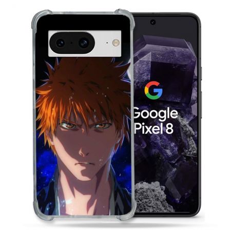 Coque Renforcée En Verre Trempé Pour Google Pixel 8 Manga Bleach Ichigo