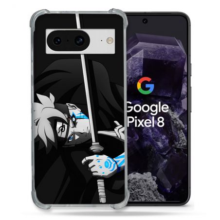 Coque Renforcée En Verre Trempé Pour Google Pixel 8 Manga Boruto Epée