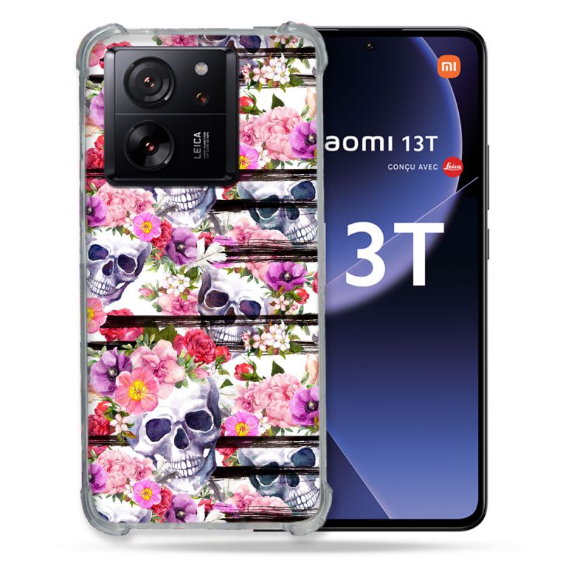 Coque Renforcée Pour Xiaomi 13T / 13T Pro Tete de Mort Pattern