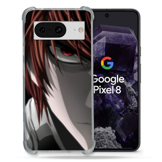 Coque Renforcée En Verre Trempé Pour Google Pixel 8 Manga Death Note Kira