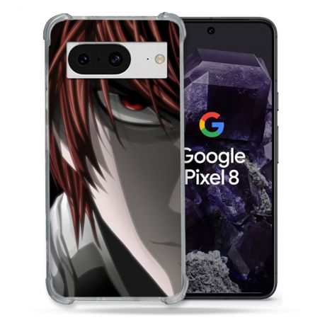 Coque Renforcée En Verre Trempé Pour Google Pixel 8 Manga Death Note Kira