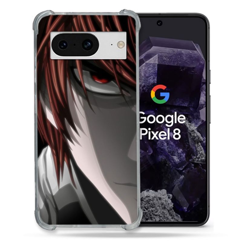 Coque Renforcée En Verre Trempé Pour Google Pixel 8 Manga Death Note Kira