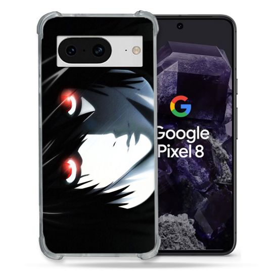 Coque Renforcée En Verre Trempé Pour Google Pixel 8 Manga Death Note L