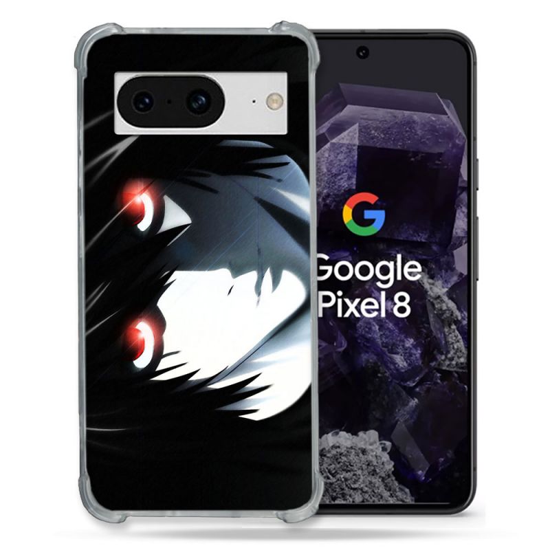 Coque Renforcée En Verre Trempé Pour Google Pixel 8 Manga Death Note L