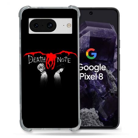Coque Renforcée En Verre Trempé Pour Google Pixel 8 Manga Death Note Noir