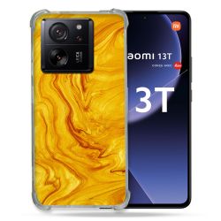 Coque Renforcée Pour Xiaomi 13T / 13T Pro Texture Marbre Jaune