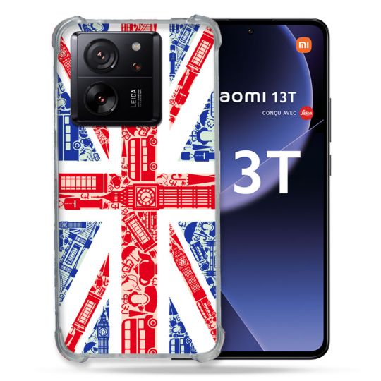 Coque Renforcée Pour Xiaomi 13T / 13T Pro Voyage Angleterre Blanc
