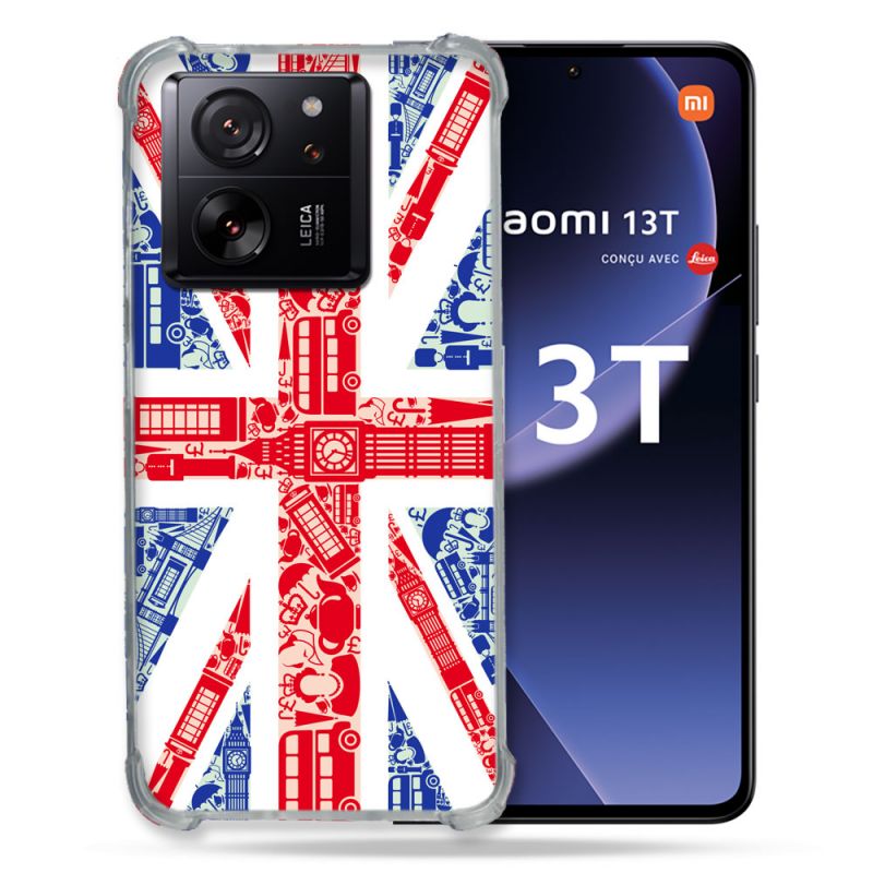 Coque Renforcée Pour Xiaomi 13T / 13T Pro Voyage Angleterre Blanc