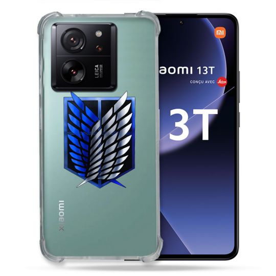 Coque Renforcée Transparente Pour Xiaomi 13T / 13T Pro Attaque Titan Logo