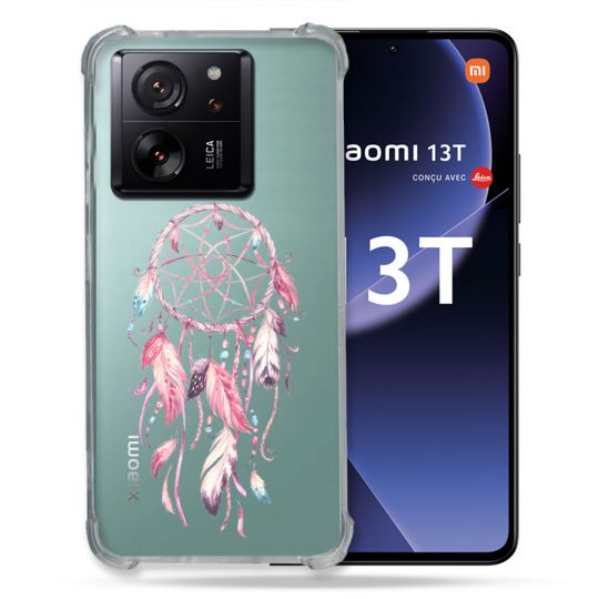Coque Renforcée Transparente Pour Xiaomi 13T / 13T Pro Attrape Reve Rose