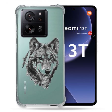 Coque Renforcée Transparente Pour Xiaomi 13T / 13T Pro Loup