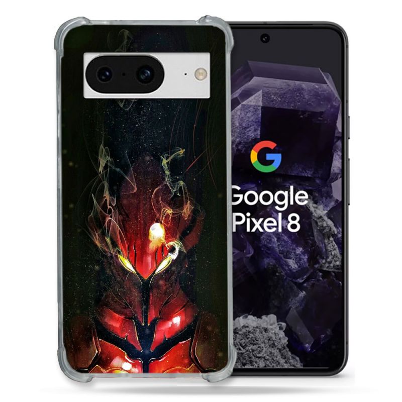Coque Renforcée En Verre Trempé Pour Google Pixel 8 Manga Solo Leveling Igris