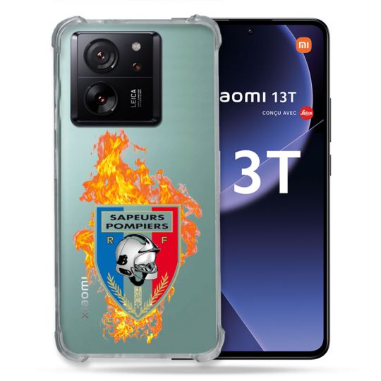Coque Renforcée Transparente Pour Xiaomi 13T / 13T Pro Pompier Feu