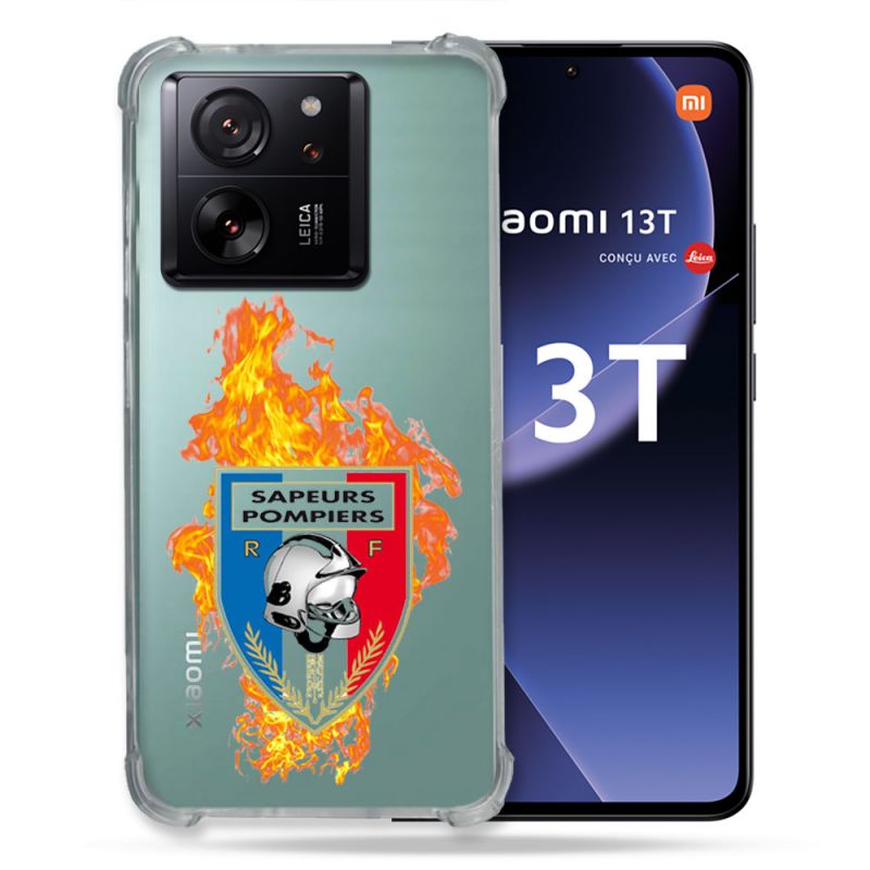 Coque Renforcée Transparente Pour Xiaomi 13T / 13T Pro Pompier Feu